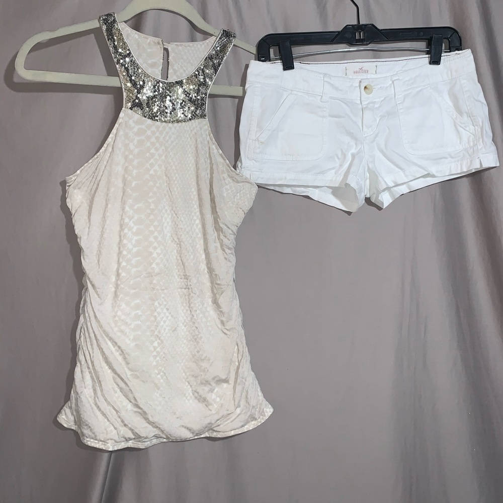 Shorts outfit EXPRESS tank and Hollister shorts